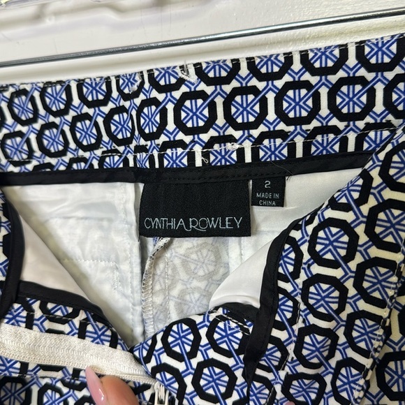 Cynthia Rowley geometric pants size 2 - Picture 5 of 8